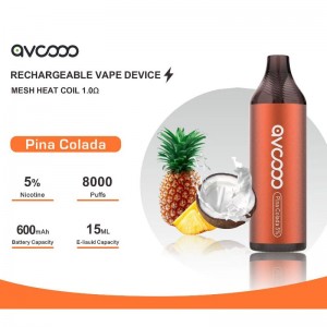 AVCOOO Thiết bị vape có thể sạc lại 8000 puffs